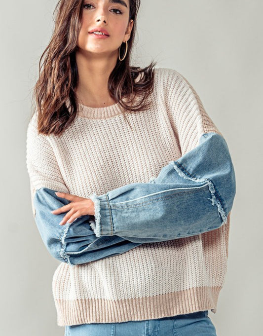 Denim Sweater Combo