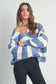 Blue Striped Cardigan