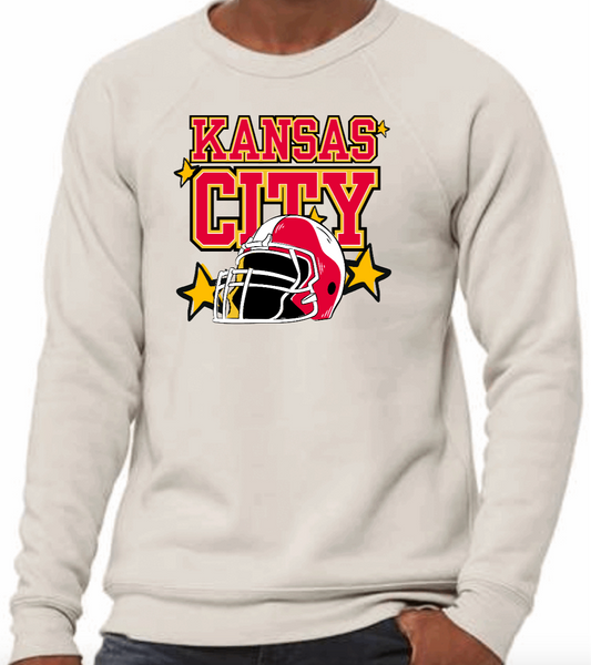 Natural Colored KC Stars Crewneck