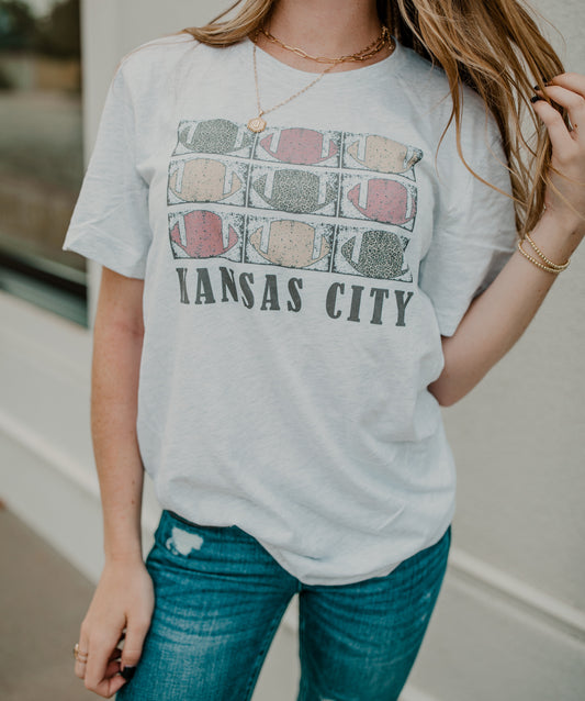 Kansas City Footballs Tee